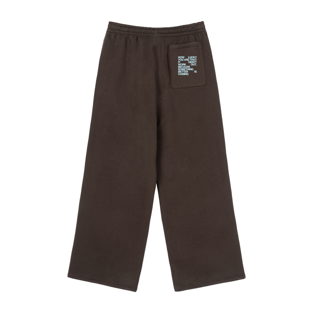 Fleece Drawstring Straight-Leg Sweatpants
