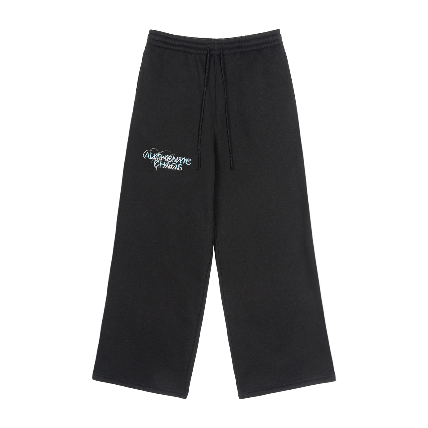 Fleece Drawstring Straight-Leg Sweatpants
