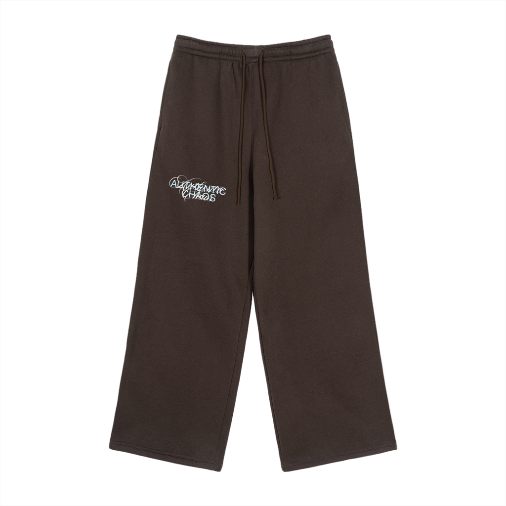 Fleece Drawstring Straight-Leg Sweatpants