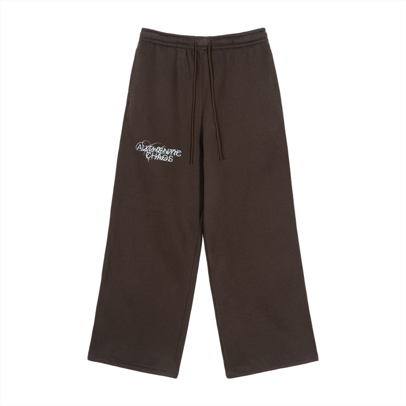 Fleece Drawstring Straight-Leg Sweatpants