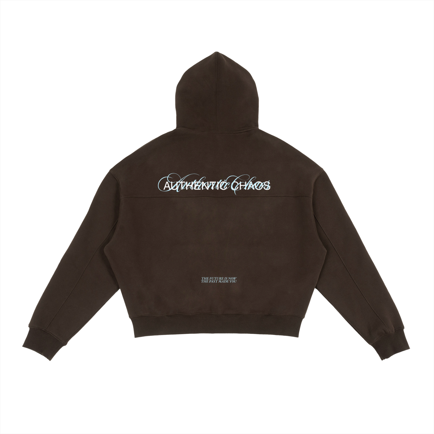 Fleece Zip-Up Boxy Hoodie - The Future is now