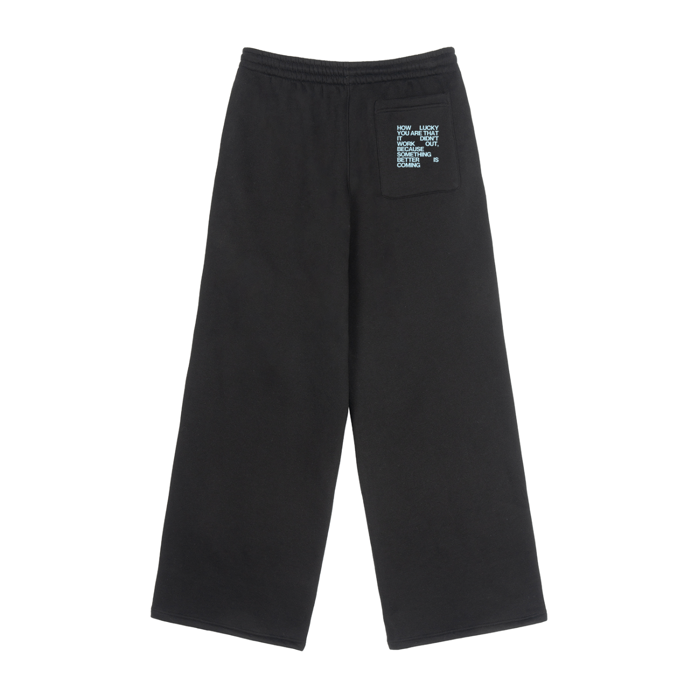 Fleece Drawstring Straight-Leg Sweatpants