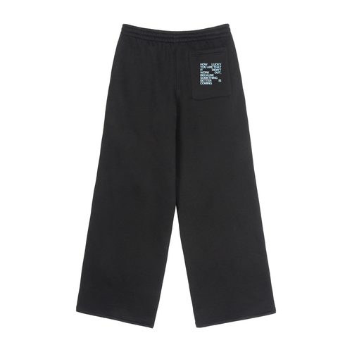 Fleece Drawstring Straight-Leg Sweatpants